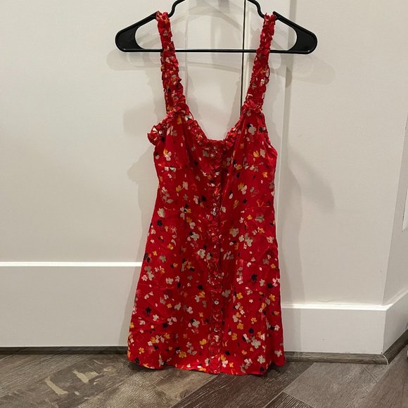 Realisation Dresses Realisation Par Julia Mini Dress In Rouge Fleur